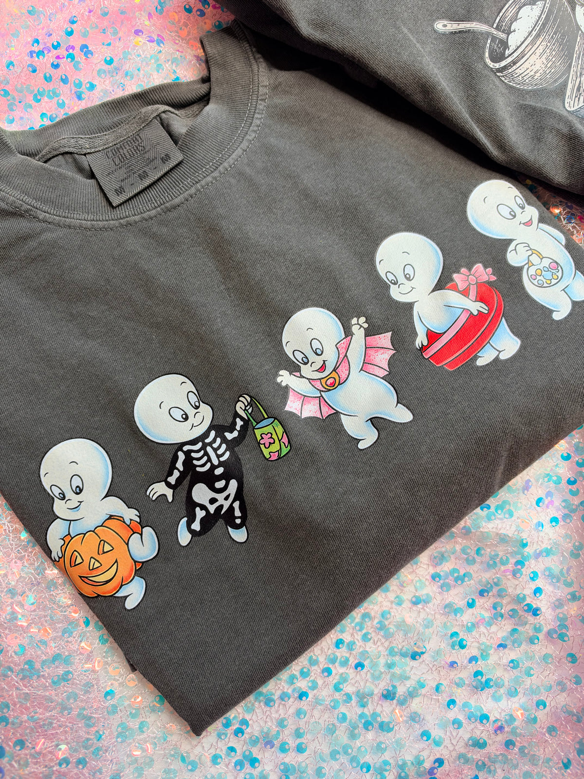 Pepper friendly ghost adult unisex tshirt. EST tat 10-12 business days.