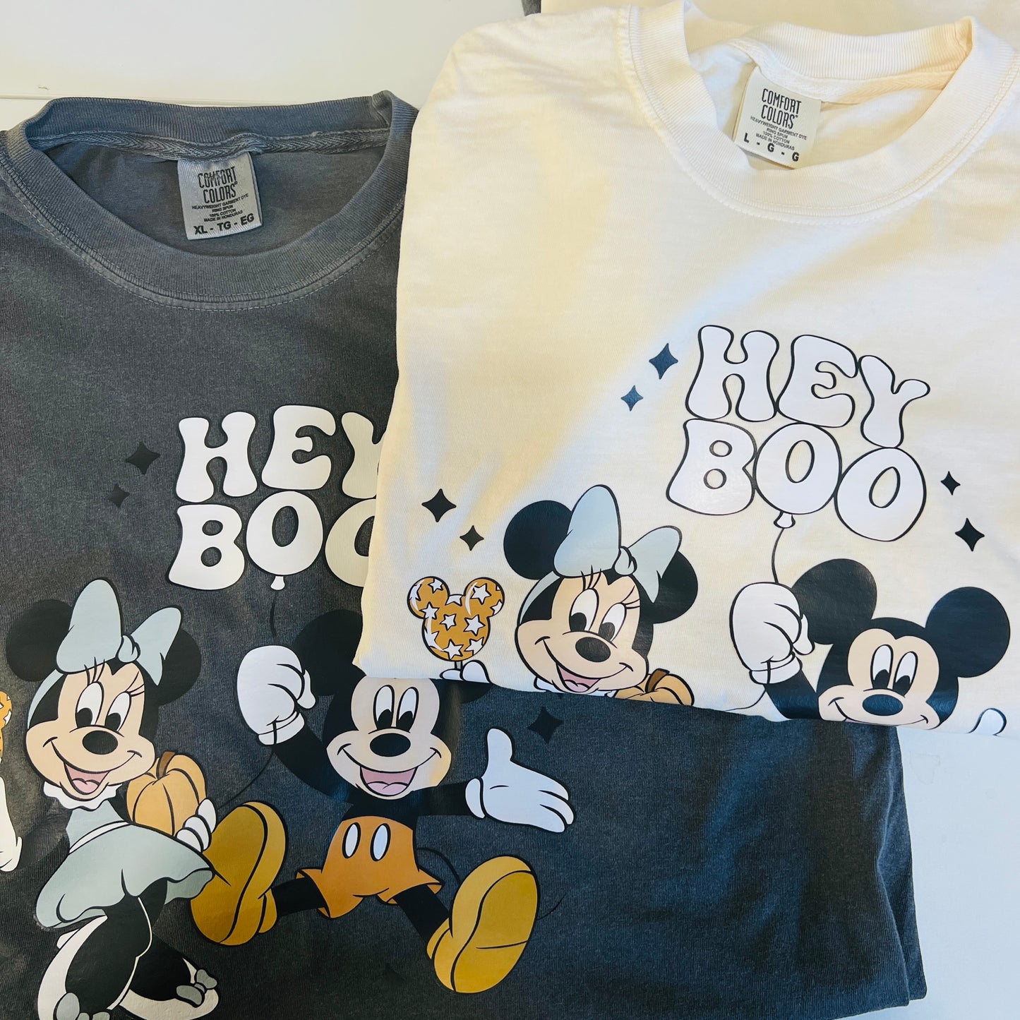BLUE BOW Hey boo adult unisex shirt
