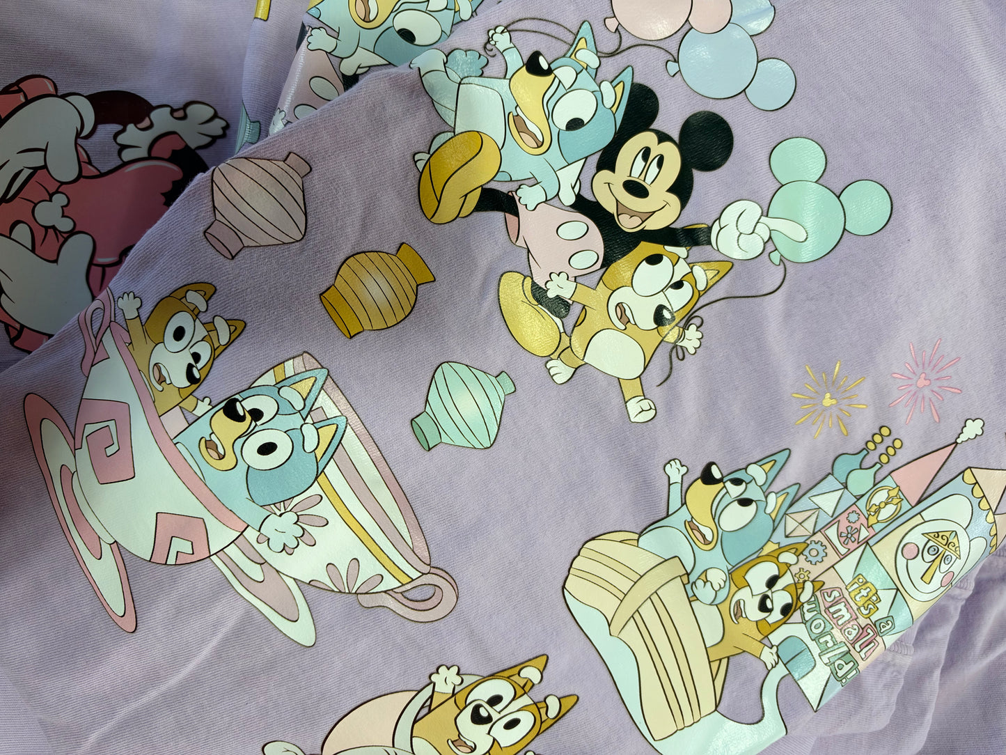 Light purple mouse and pups  adult shirt. Press on image. Please allow 2-5 business days to ship.